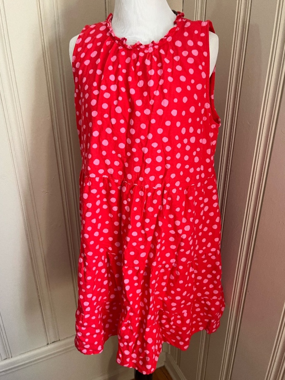 LOFT Polka Dot Sleeveless Dress - Size L